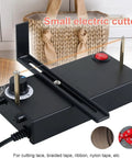 Heat Cutting Ribbon Cutter With Screwdriver Thermal Cutting Machine For DIY Projects on a table, showing control dial and wire