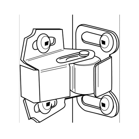 10 Pack Roller Wheel Spring Cabinet Door Catch Latch For Closets And Furniture With Zinc Finish And Screws Smooth Roller Mechanism Delivers Reliable Closure Easy Install Hidden Mount Durable Zinc Hardware