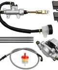 Rear Foot Hydraulic Disc Brake Master Cylinder Caliper Assembly For Chinese ATVs And Dune Buggies Easy Install Taotao 150D 200cc 250cc