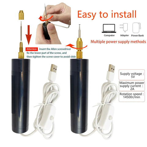 Damaged Screw Removal Kit For iPhone And Cell Phones With Tiny Screw Extractor Set USB 5V Power Supply Electric Soldering Iron