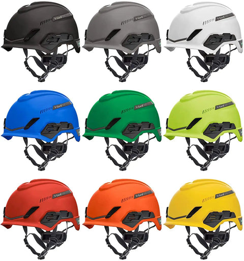 H1 V-Gard Safety Helmet With Fas-Trac III Ratchet Suspension, Polyethylene Shell, various colors, superior impact protection