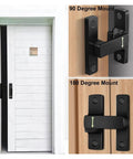 Sliding Door Latch Zinc Alloy Right Angle Bolt Lock for Cabinets and Equipment Enclosures 90 Degree and 180 Degree Installation