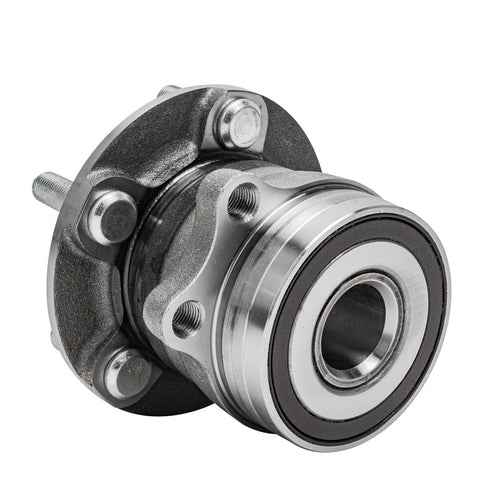 Side view of Rear Wheel Bearing And Hub Assembly With 5 Lug For Subaru Forester 2014 2018, Impreza 2012 2021, Crosstrek 2016 2021, XV Crosstrek 2013 2015 Replacement Durable OEM Comparable Wheel Hub