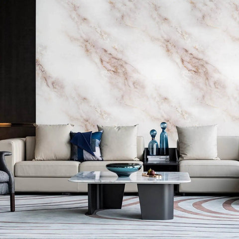 Room with Marble Peel And Stick Wallpaper Self Adhesive Film For Furniture Decor Matte Finish Dope Look Cleanable Removable Countertop Bathroom Shelf Paper 35.4 In X 78.7 In on wall