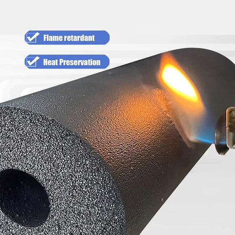 Heavy Duty Foam Pipe Insulation Kit For Indoor And Outdoor Water Lines Fits Half Inch To Three Inch Pipes Five Point Six Feet Long