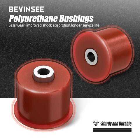 Poly Differential Mount Bushing Kit For Street Use For BMW E46 E85 Z4 Replaces 33176770788 red polyurethane bushings