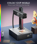Auto Focus 60W MOPA Fiber Laser Engraver Pro Grade With 3D Deep Engraving 6 Point 9 By 6 Point 9 Inch Work Area Metal Color Marking Machine For Aluminum Steel Gold And More with butterfly engraving.
