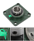 Beefy Heavy Duty Self Aligning Pillow Block Bearing UCF208 24 1.5 Inch 4 Bolt With Seat Bearing Pack Of 4 close-up details
