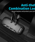 Close-up of the lock on a Fireproof Accordion File Organizer With Lock And Handle 13 Pocket Expanding File Binder.
