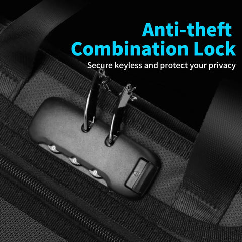Close-up of the lock on a Fireproof Accordion File Organizer With Lock And Handle 13 Pocket Expanding File Binder.