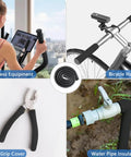 Solid As A Rock Foam Pipe Insulation Tubing With A Sweet Snug Fit Quarter Inch Inner And Five Eighths Outer Diameter Three Point Three Feet Long Durable Weather Shielding Made For Roof Rack Cable Wrapping used on bicycle handle and water pipes.