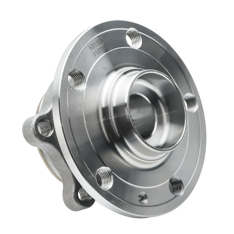 All In One Front And Rear Wheel Bearing Hub Assembly Kit For VW Beetle CC Golf Eos GTI Jetta Passat Tiguan And Audi TT Q3 With ABS Precision Fit 32mm Bearings 4 Bolt Flange ABS Compatible Direct Replacement For A Wide Range Of VW And Audi Models