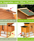 Comparison of Backyard Chicken Coop On Wheels For 1 To 2 Chickens With Nesting Box Weatherproof features, including roof and support.