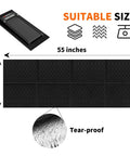 Heavy Duty Floor Protector Mat For Home Gym Equipment 55 By 24 Inches, Quarter Inch Thick with tear-proof surface detail