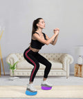Person exercising on Hedgehog Balance Pods Set Of 6 In Multiple Colors For Home Gym Training Portable PVC Balance Discs For Foot Stability