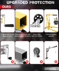 Heavy-Duty 2 Ton Hydraulic Engine Hoist And Cherry Picker Crane with upgraded features like long handle and heavy-duty wheels.