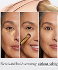 Angled Precision Concealer Brush For Liquid And Cream Concealer Cruelty Free Makeup Tool used for under eye blending and smooth finish