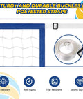 Close-up of Heavy Duty Pool Volleyball Net Replacement With Adjustable Length From 15 To 30 Ft, Waterproof Oxford Border