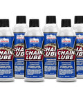 Heavy Duty Chain Lube 6 Pack 11 Oz Cans, quick-dry formula for O-ring chains and gears, ideal for dirt roads.