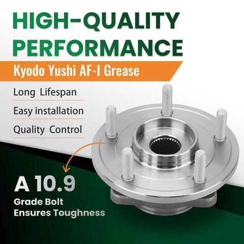 Front Wheel Hub And Bearing Assembly With 5 Lug And ABS For Dodge Journey 2009 To 2015 And Ram Promaster 2014