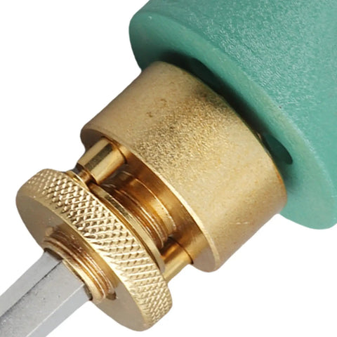 Ultimate Recessed Lights Hole Saw Kit With 125mm Dust Bowl For Ceiling Drilling. 50mm brass hole saw with hex shank close-up