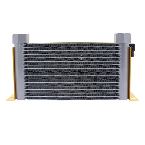 Beefed-Up Cooling Unit And Plate Heat Exchanger For Hydraulic Oil, 60 L/min Flow, 2.4 kW Power, DC 12V, A Real Workhorse For CNC Machines And Sheet Metal Systems, Pro Grade Cooling Radiator For Tooling
