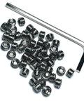 Durable 50 Piece 10-32 x 1/8 Inch Hex Socket Set Screws in 304 Stainless Steel with 3/32 Inch Allen Wrench ZDingTech Grub Screws Kit