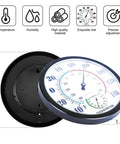 Large 10 Inch Outdoor Thermometer And Hygrometer With Big Numbers No Hassle Waterproof Weather Monitor For Patio Garden Garage And Home Reads Temperature From Minus 40 To 60 Celsius Or 140 Fahrenheit And Humidity 0 To 100 Percent