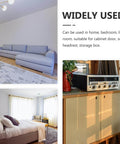 Image collage showing a grey sofa, a bedroom with natural light, and a cabinet with a stereo, highlighting home usage options.