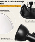 Detailed view of Industrial 3 Light LED Track Lighting Kit in Black with adjustable heads and sturdy metal base, modern ceiling fixture.