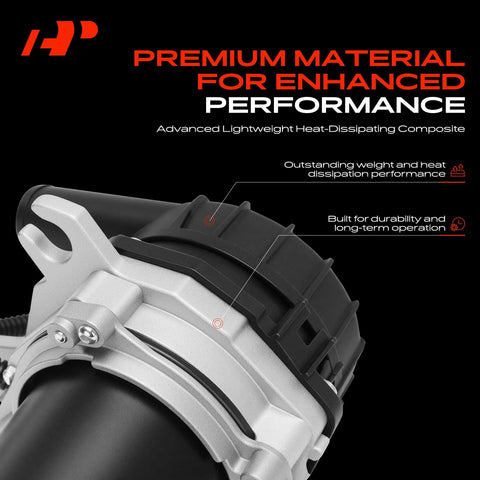 Close-up of premium secondary air injection smog pump for Toyota Tacoma 2005 2015 2.7L L4 replacement 176000C020 detailing features