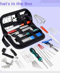 Guitar Setup And Repair Kit 26 Piece Tool Set With Nut Files String Action Gauge Leveling Ruler in a carry case