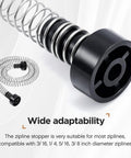 Heavy Duty Zipline Spring Brakes Set 2 Stainless Steel Stopper Braking System for Backyard Zip Lines, close-up view