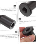 Five Piece Barn Door Track Spacers Set Durable Wall Connectors For Sliding Barn Door Hardware Heavy Duty Spacers shown.