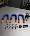 Three Arm Soldering Helping Hands Station With Adjustable Clips And Heat Resistant Stainless Steel Clips components on table