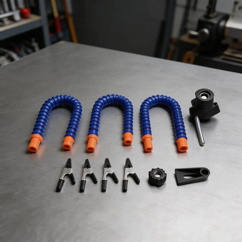 Three Arm Soldering Helping Hands Station With Adjustable Clips And Heat Resistant Stainless Steel Clips components on table