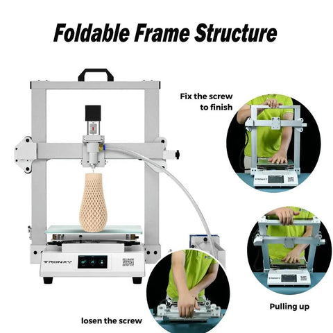 Hella Compact Foldable Ceramic 3D Printer For Clay And Liquid Deposition Molding 250Mm Build Area Dead Simple Setup For Weekend Warriors And Ceramics Artists
