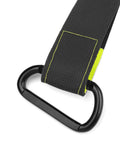 Badass Heavy Duty Padded Door Anchor For Resistance Bands And Suspension Training Rock Solid Gym Hook with black clip and grey strap.