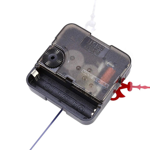 Close-up of clock mechanism from Clock Movement Parts Replacement Repair Tools Kit For DIY Clock Makers And Hobbyists Pro Grade Repair Set