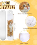 DIY Sublimation Blank Socks Kit With 2 Metal Straight Sock Jigs And 2 Pairs Of Blank Socks illustration with cat design.