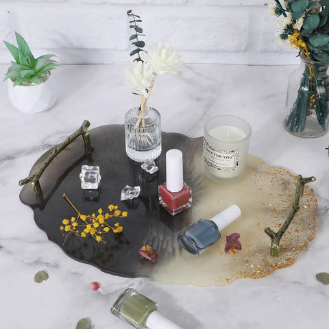 Kitchen Cabinet Pulls Resin Tray Handles Branch Shaped Bronze Finish With Hardware Kit Perfect For Epoxy Molds Faux Geode Agate Boards And Furniture Upgrades That Bring Fresh Vibes To Your Space