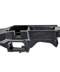 Modular Rifle Chassis For Remington 700 Short Action 3.0 Inch AICS Compatible, side view showing Outlier logo