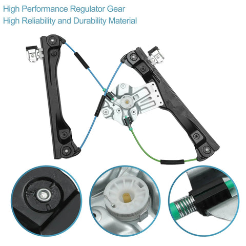 Heavy Duty Front Left Power Window Regulator Motor For Chevrolet Volt 2011 To 2015 direct fit assembly with durable gears.