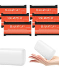 All In One White Seal Putty For Quick Mending And Waterproof Sealing That Blocks Odors And Drafts Great For Air Conditioning Gaps Ducts Pipes Drains And Plumbing Repairs packs