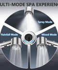 Filtered Handheld Shower Head With High Pressure Spray And Multiple Modes Power Wash For Hard Water Filter With On Off Switch