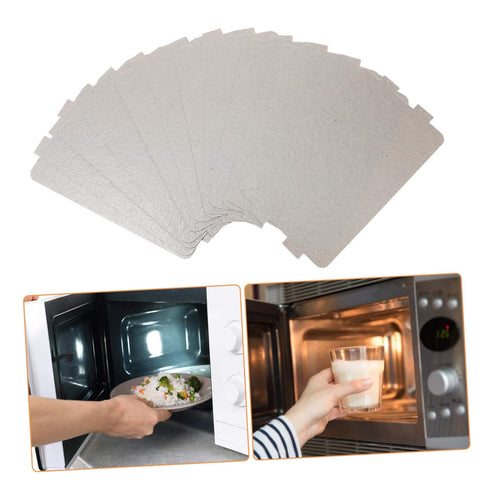 12 Pack Mica Sheets for Microwave Oven Heat Resistant Insulation Waveguide Covers Cut To Fit Replacement Plates for Repair
