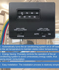 RV Thermostat For Mach Air Conditioners Heat And Cool Control Single Stage Replacement Easy Install With Color Coded Wiring.