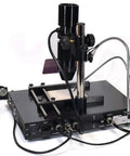 4 in 1 Pro Grade Infrared BGA Soldering Station With Preheater, Hot Air Rework, and Soldering Iron on tabletop