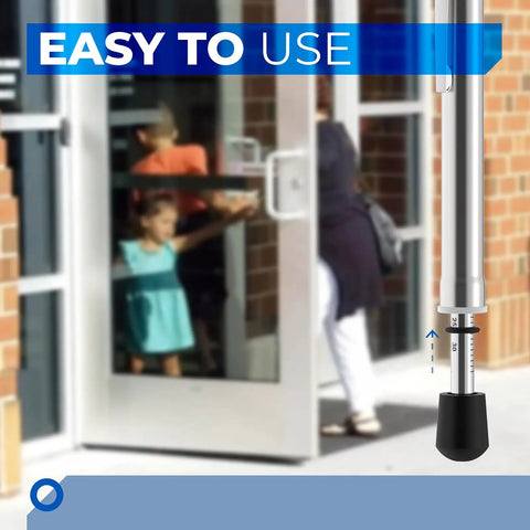 Door Pressure Gauge 0 to 35 Pounds for Hinged Sliding and Folding Doors to Meet ADA Requirements With a Tough Analog Dial and Plastic Protective Tube for Easy Transport used on office door