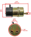 Side and bottom view of Drop In Fuel Pump Replacement For Honda VT1100 Shadow Series Including VT1100C Shadow Spirit 1999-2007